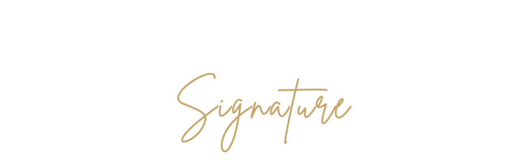 Kotisome signature horizontal logo white gold